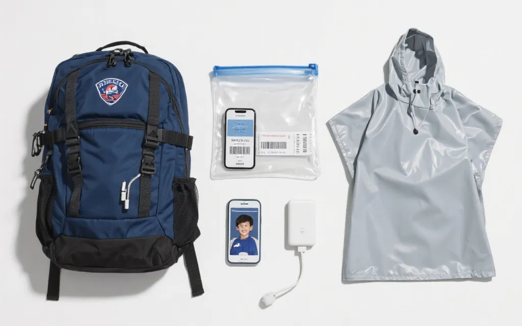 家庭观赛、背包客、自驾球迷的差异化携带方案示意